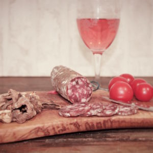 saucisson sec aux cèpes