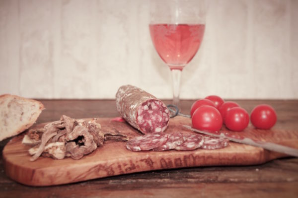 saucisson sec aux cèpes