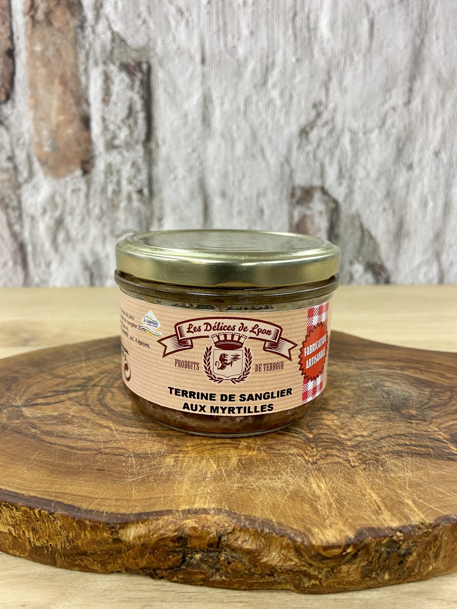 Terrine de sanglier aux myrtilles "212" Saucisson Lyonnais