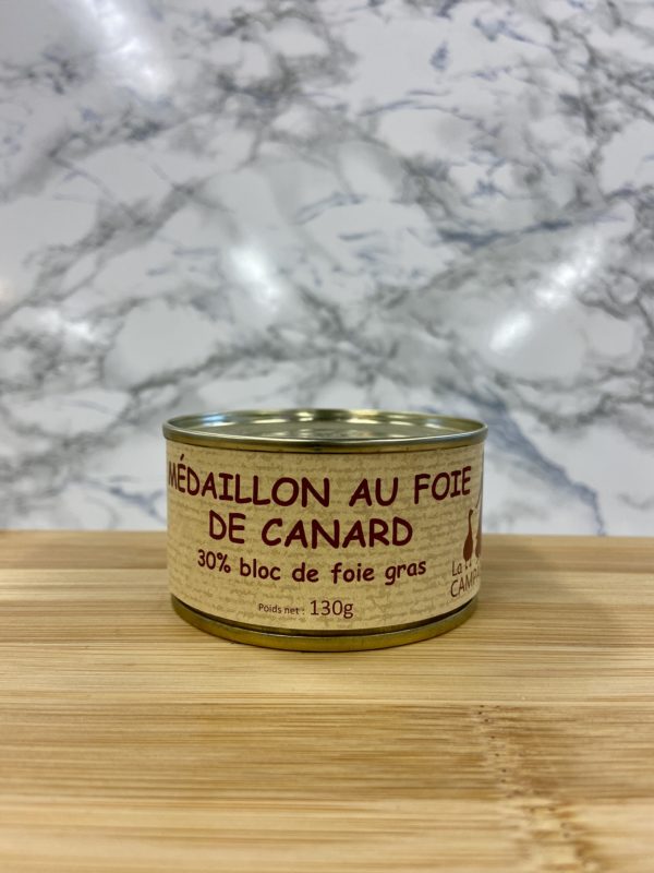 Médaillon au Foie de Canard 130g 30% Bloc de Foie Gras