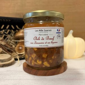 Chili de Boeuf Race Limousine et ses légumes pour 1 personne - 110