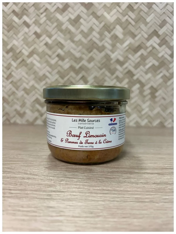 Boeuf limousin & pommes de terre à la crème - 1 pers - 1407