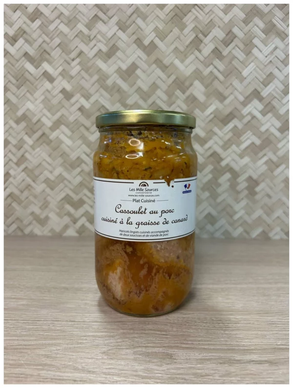 Cassoulet au porc cuisiné à la graisse de canard - 2 pers - 1411