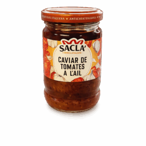 Caviar de tomates à l'ail