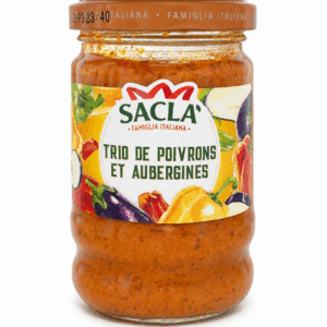 Trio de poivrons et aubergines