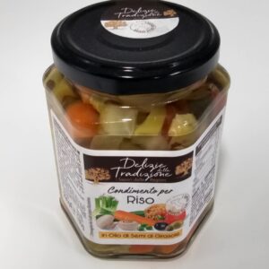 Condiment pour riz aux légumes variés à l'huile de tournesol