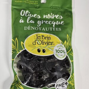 Olives noires à la grecque dénoyautées 120 gr