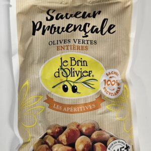 Olives vertes entière saveur Provençale Poids 150 gr