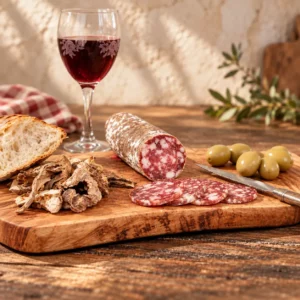 Saucisson aux chanterelles